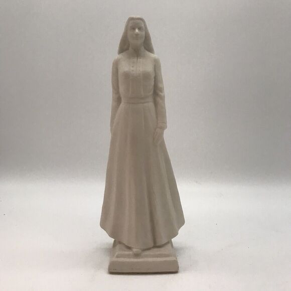 Hansen Classics 80s LDS Smith Young Woman 9" Porcelain Bisque Mormon Figurine - Picture 1 of 9